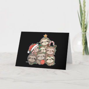 Árbol de Navidad de Perezoso Animal Divertido Navi