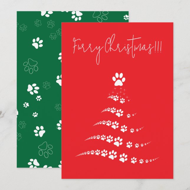 Árbol de Navidad de Perro Paw | Navidades furtivos (Anverso / Reverso)