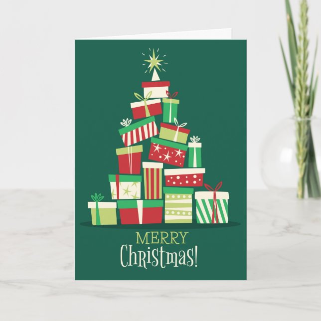 Árbol de Navidad de personalizable hecho de regalo (Anverso)