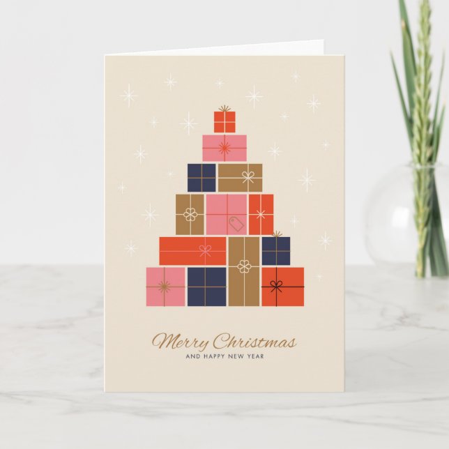 Árbol de Navidad de pila de regalo (Anverso)