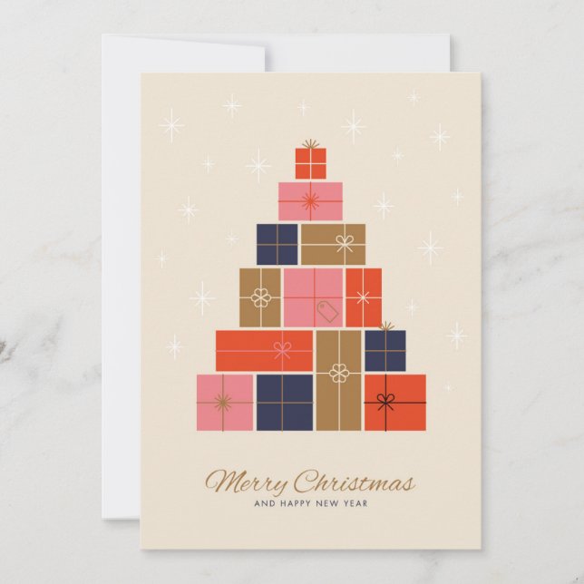 Árbol de Navidad de pila de regalo (Anverso)