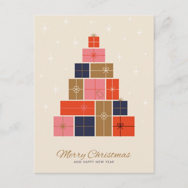 Árbol de Navidad de pila de regalo (Anverso)