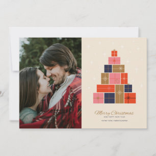 Árbol de Navidad de pila de regalos