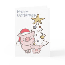 Árbol de Navidad de Santa Piggy y Baby Pig