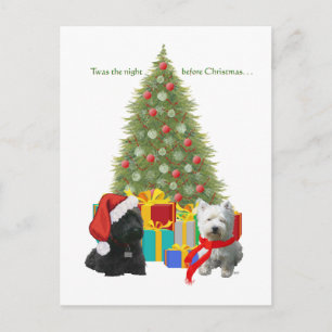 Árbol de Navidad de Scottie y Westie