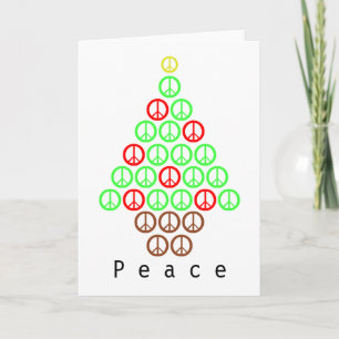 Árbol de Navidad de signo de paz