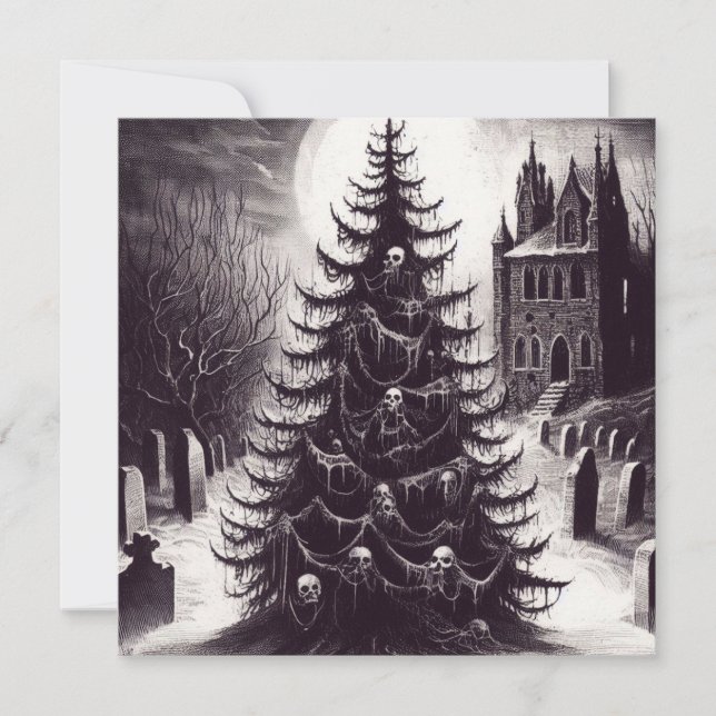 Árbol de Navidad de terror espeluznante Goth Navid (Anverso)