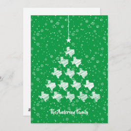 Árbol de navidad de Texas resquebrajado en verde á