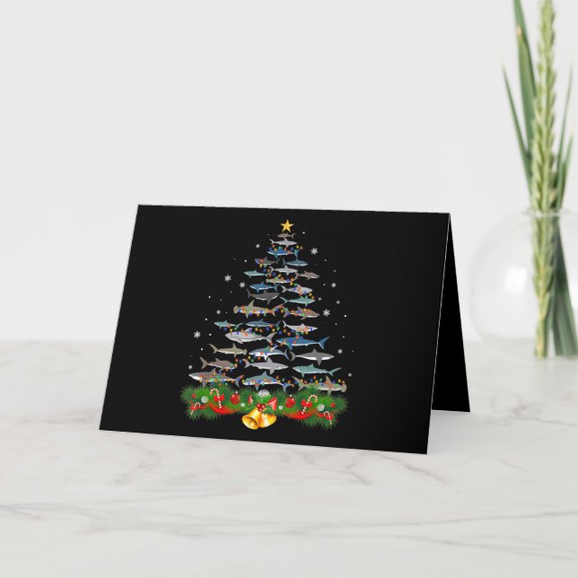 Árbol de Navidad de Tiburón Regalos para Amantes d (Anverso)