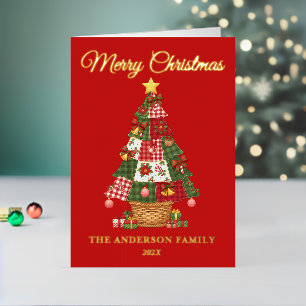 Árbol de Navidad de trabajo en mosaico no fotográf