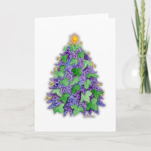 Árbol de Navidad de uvas de vino