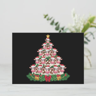 Árbol de Navidad de Vaca Divertido Amante de las V