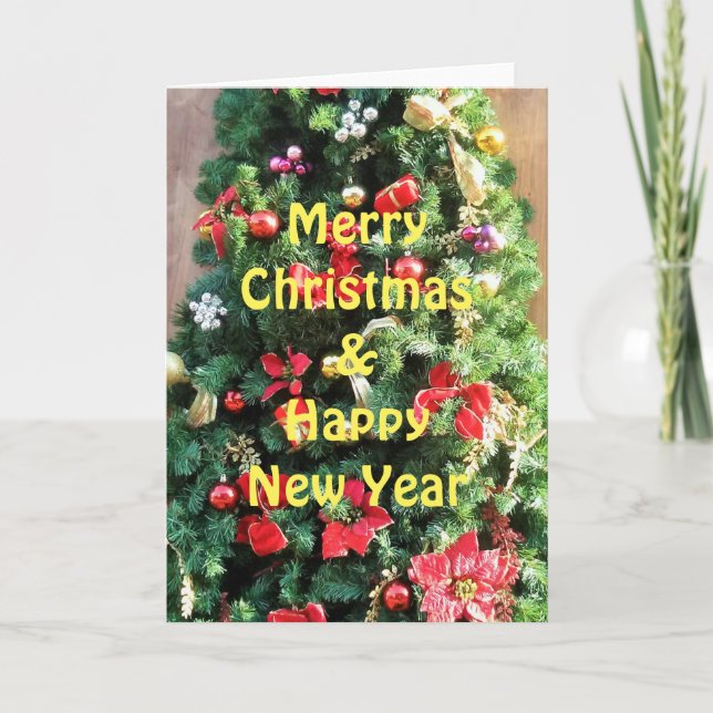 Árbol de Navidad decorado (Anverso)