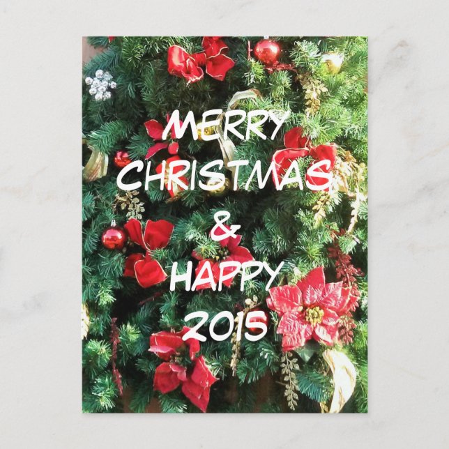 Árbol de Navidad decorado (Anverso)