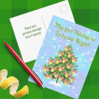 Árbol de Navidad decorado con limón Zesty Bright