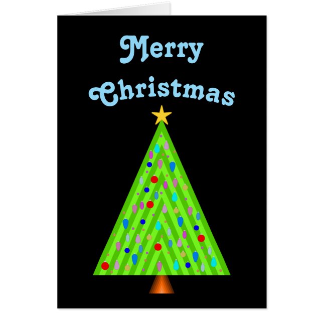 Árbol de Navidad decorado + Feliz Navidad (Frente)