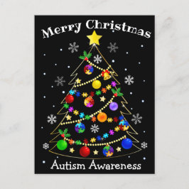 Árbol de Navidad del autismo colorido