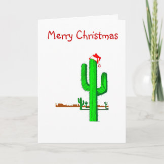 Árbol de navidad del cactus - tarjeta de