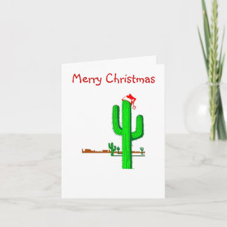 Árbol de navidad del cactus - tarjeta de nota