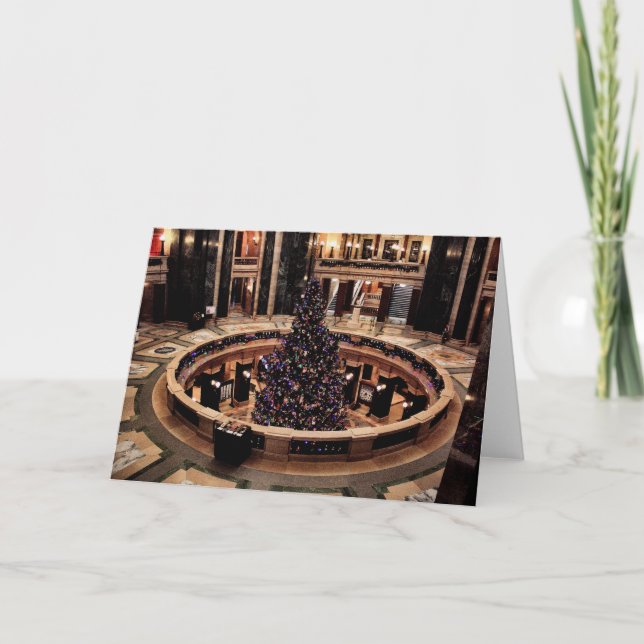 Árbol de navidad del capitolio de Wisconsin (Anverso)