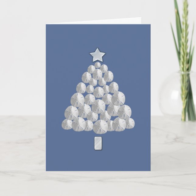 Árbol de navidad del dólar de arena (azul) (Anverso)
