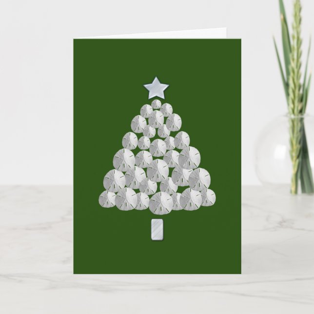 Árbol de navidad del dólar de arena (verde) (Anverso)