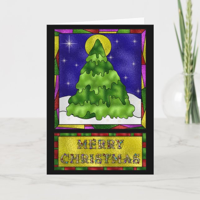 Árbol de navidad del vitral (Anverso)