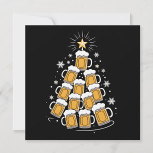 Árbol de Navidad divertido de cerveza para beber e