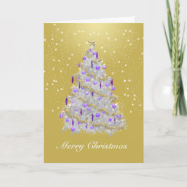 Árbol de Navidad dorado y plata