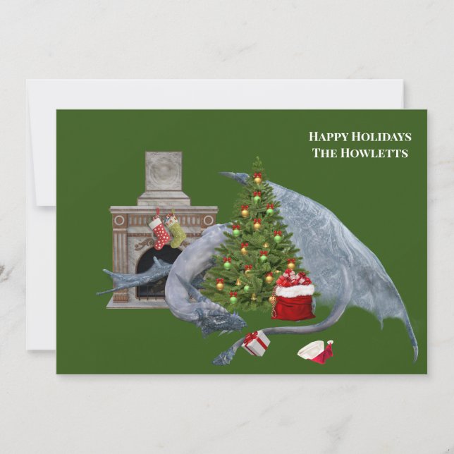 Árbol de Navidad Dragon Blanco (Anverso)