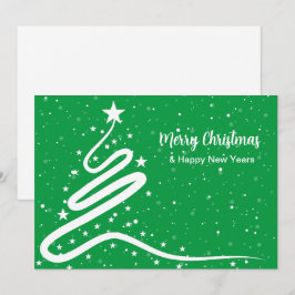 Árbol de Navidad e invitación a la nevada