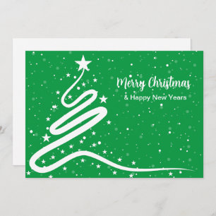 Árbol de Navidad e invitación a la nevada