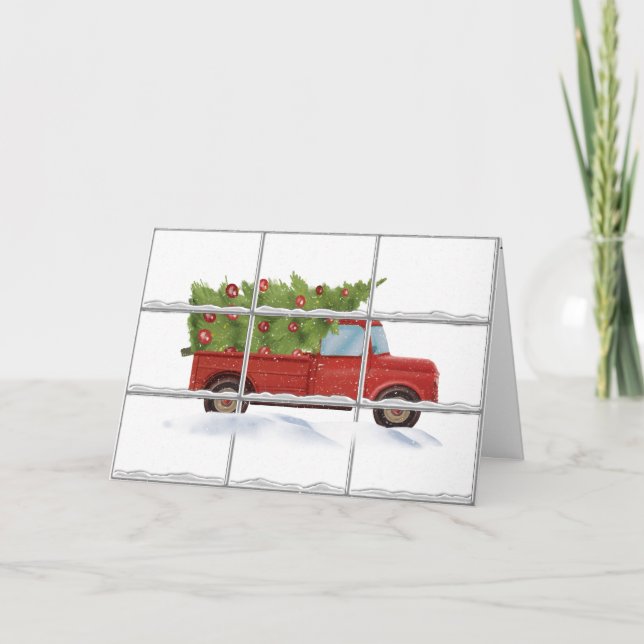Árbol de Navidad en camión rojo (Anverso)