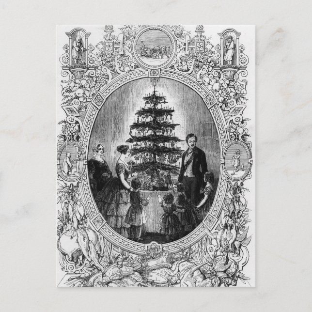 Árbol de Navidad en el Castillo de Windsor, 1848 (Anverso)
