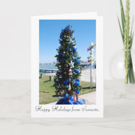 Árbol de Navidad en el muelle