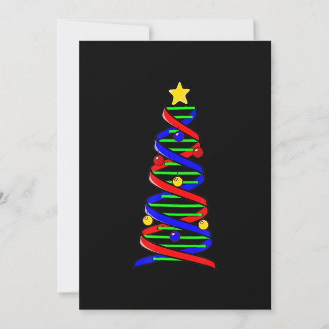 Árbol de Navidad en forma de hélice de ADN Ciencia (Anverso)