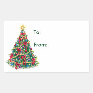 Árbol de Navidad - Etiquetas de regalo