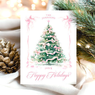 Árbol de Navidad Felices Fiestas Elegante