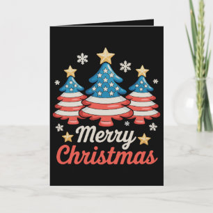 Árbol de Navidad Feliz Navidad Bandera Americana d