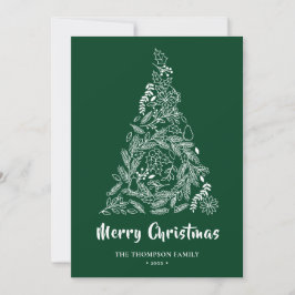 Árbol de Navidad floral |Poinsettia Pine Bough Gre