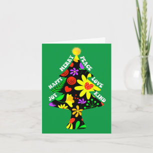 Árbol de Navidad Floral Retro Hecho a Medida 