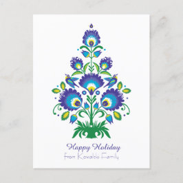 🎄 árbol de Navidad - folclore [azul y verde]