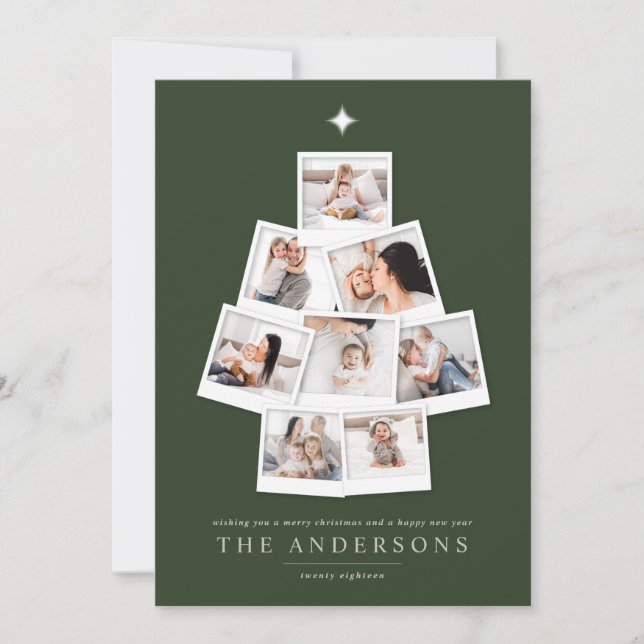 Árbol de navidad fotográfica vacaciones multifoto (Anverso)