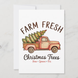 Árbol de Navidad fresco de granja Camión rosa Navi