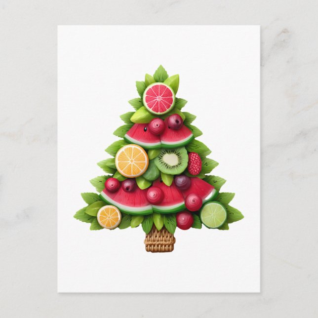 Árbol de Navidad Frutal Diseño Saludable de Vacaci (Anverso)