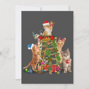 Árbol de Navidad Gato Navidades feos Gato Mamá Pap