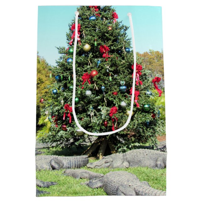 Árbol de Navidad Gator - Bolsa de regalo para Navi (Reverso)