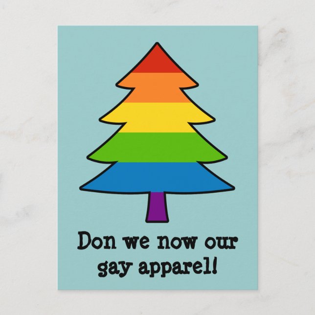 Árbol de navidad gay arcoiris (Anverso)