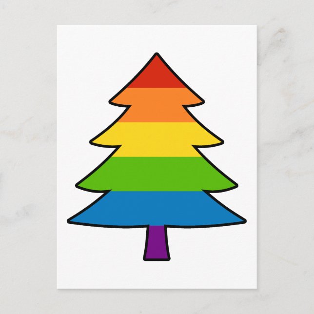 Árbol de navidad gay arcoiris (Anverso)