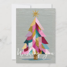Árbol de Navidad geométrico moderno